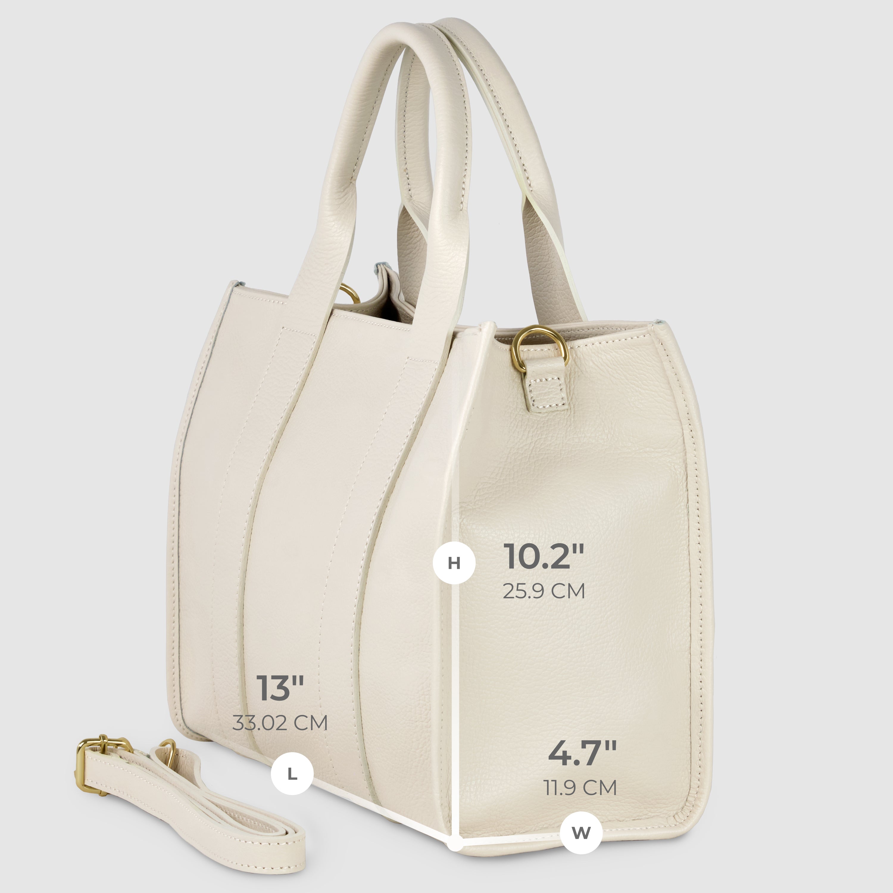Italian Calf Leather Tote Bag – Structured Professional Purse