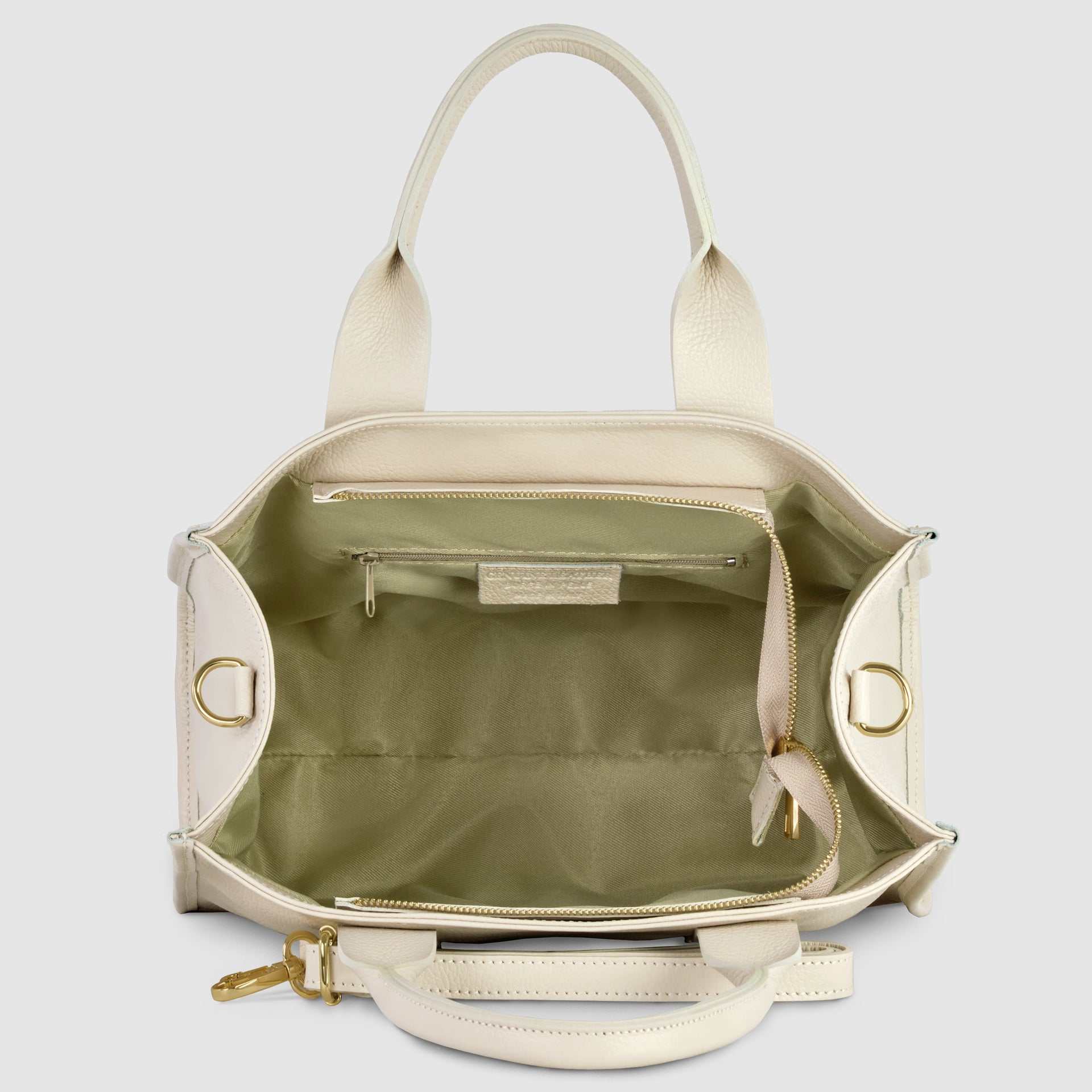 Italian Calf Leather Tote Bag – Structured Professional Purse