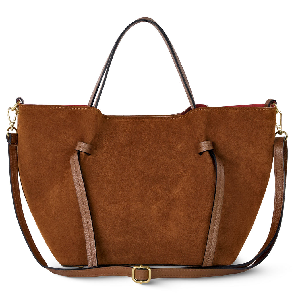 Italian Genuine Suede Tote Bag – Spacious Everyday Carryall