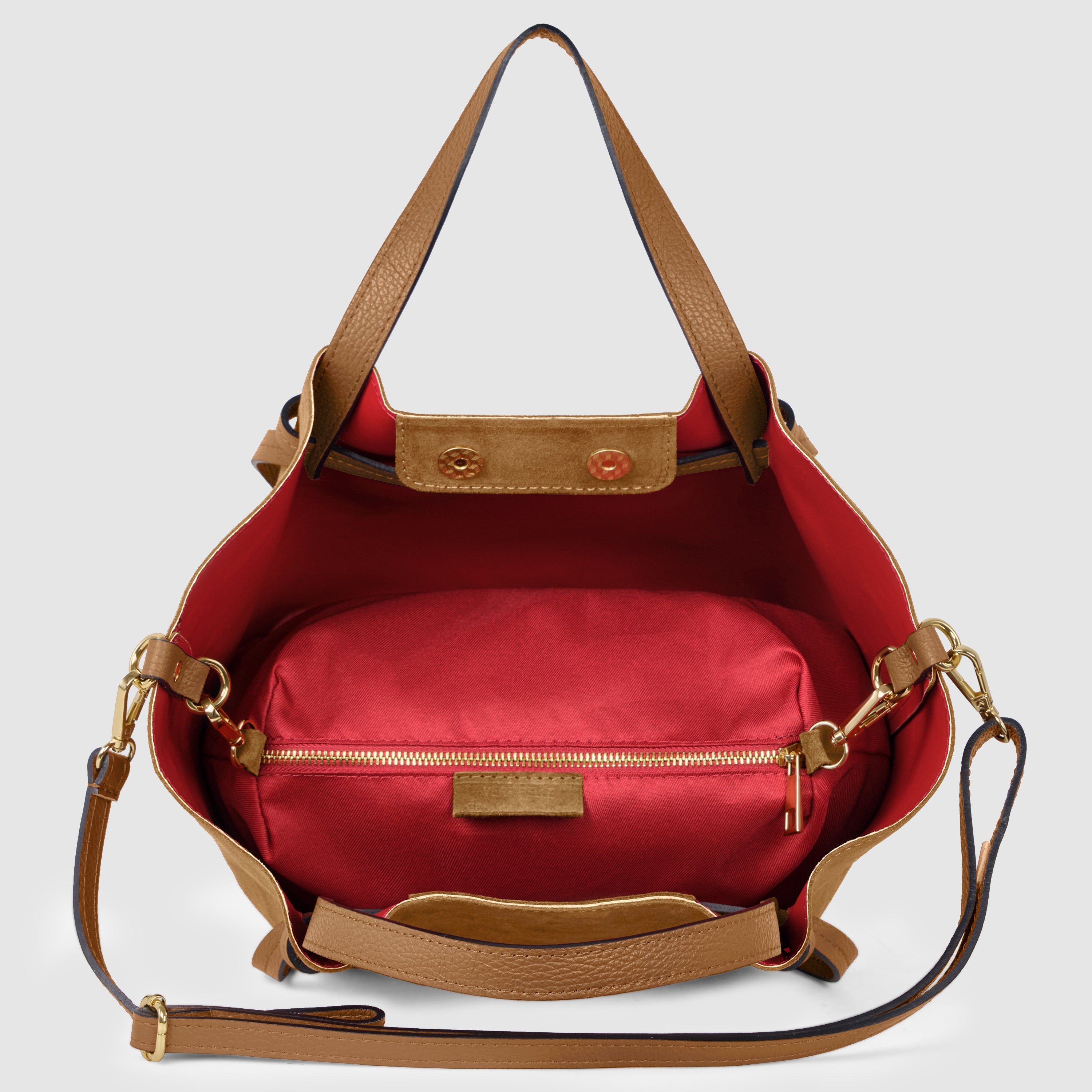 Italian Genuine Suede Tote Bag – Spacious Everyday Carryall
