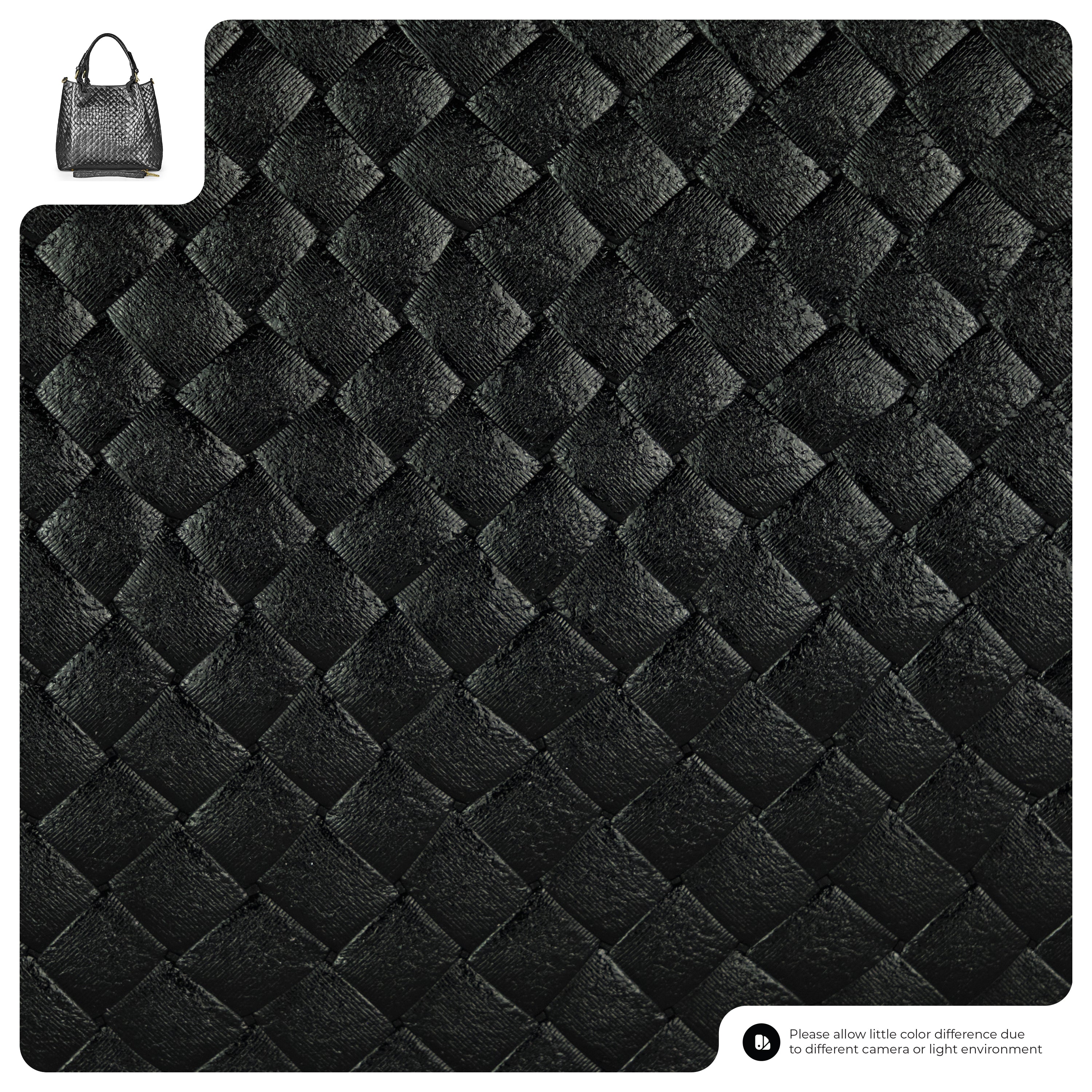 Italian Metallic Bronze Weave Suede Top-Handle Bag