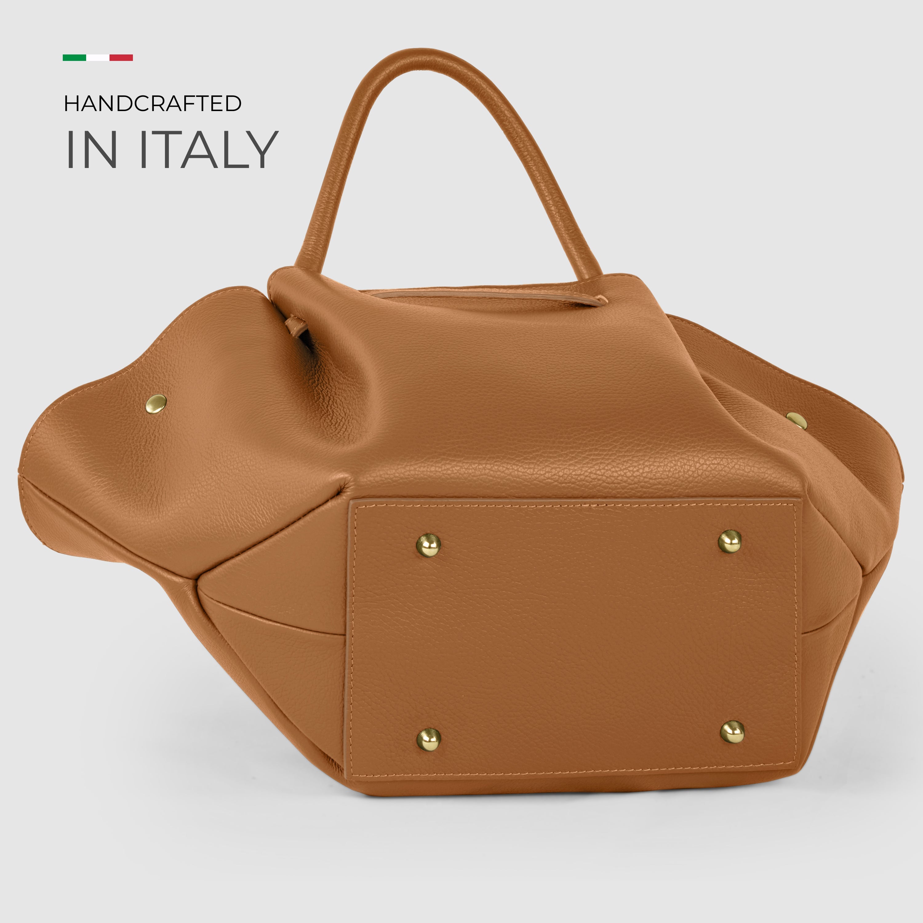 Italian Genuine Calf Leather Tote Bag
