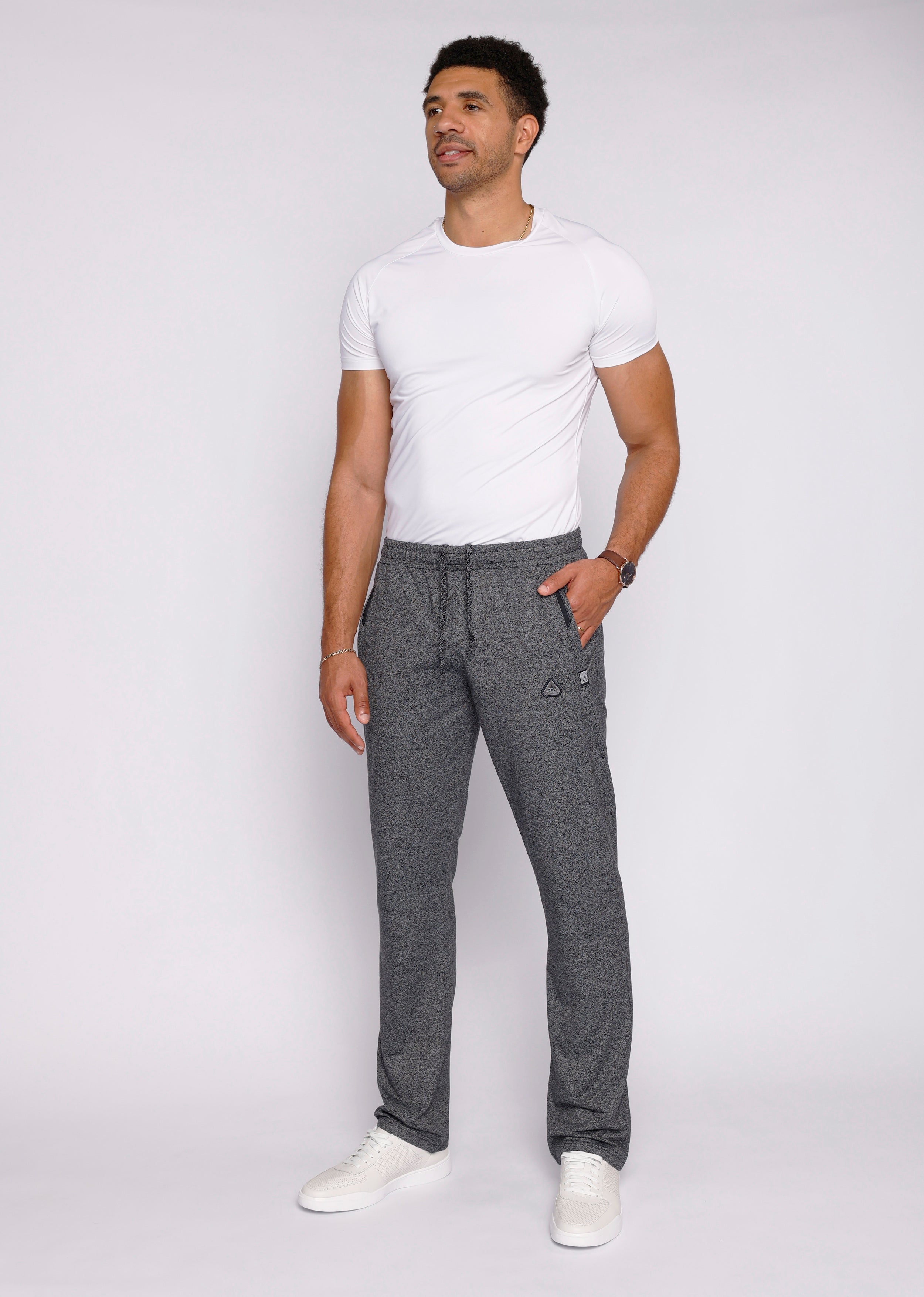 Men's Tall Fit Athletic Sweatpants in Navy Blue - Image 35
