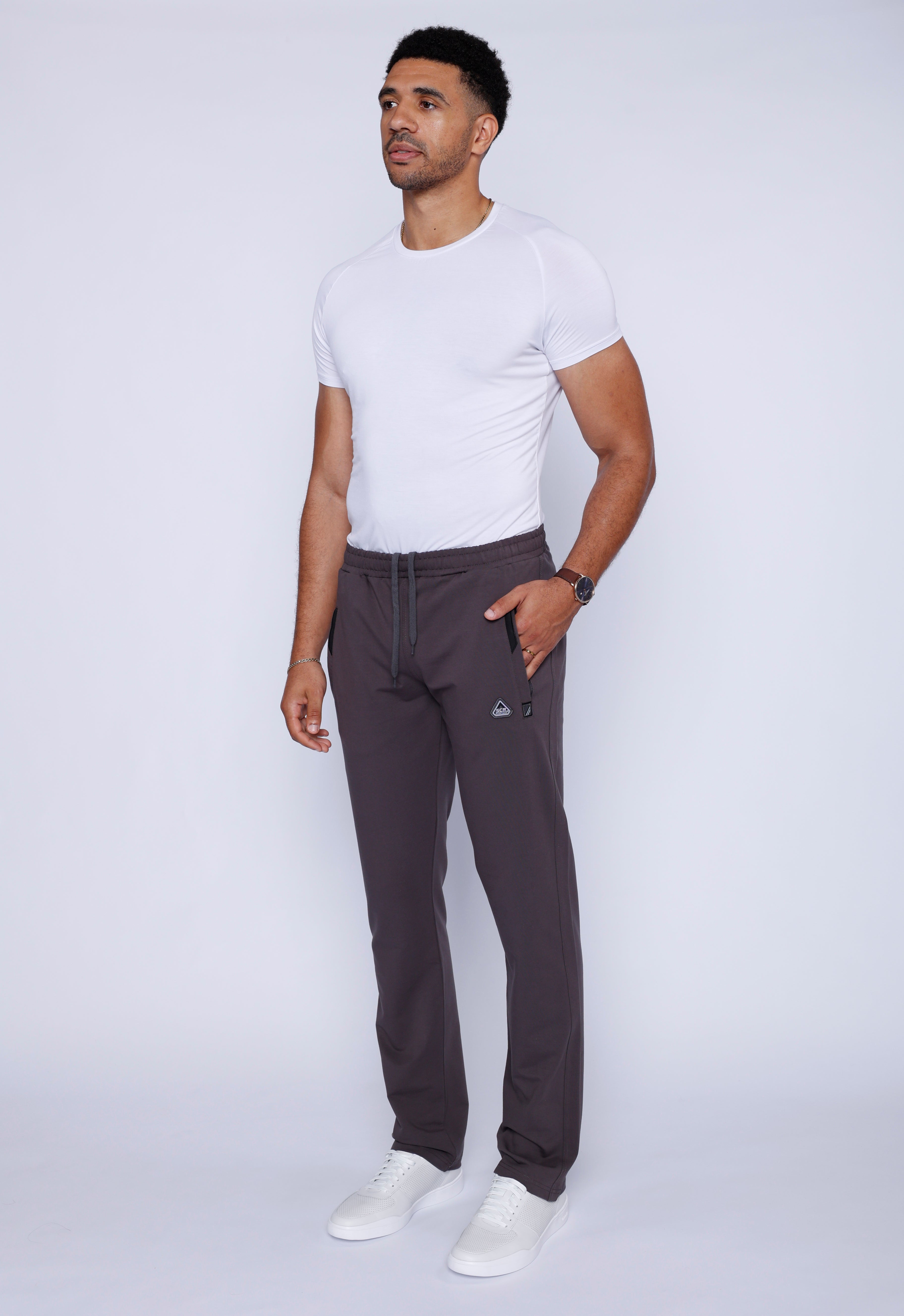 Men's Tall Fit Athletic Sweatpants in Navy Blue