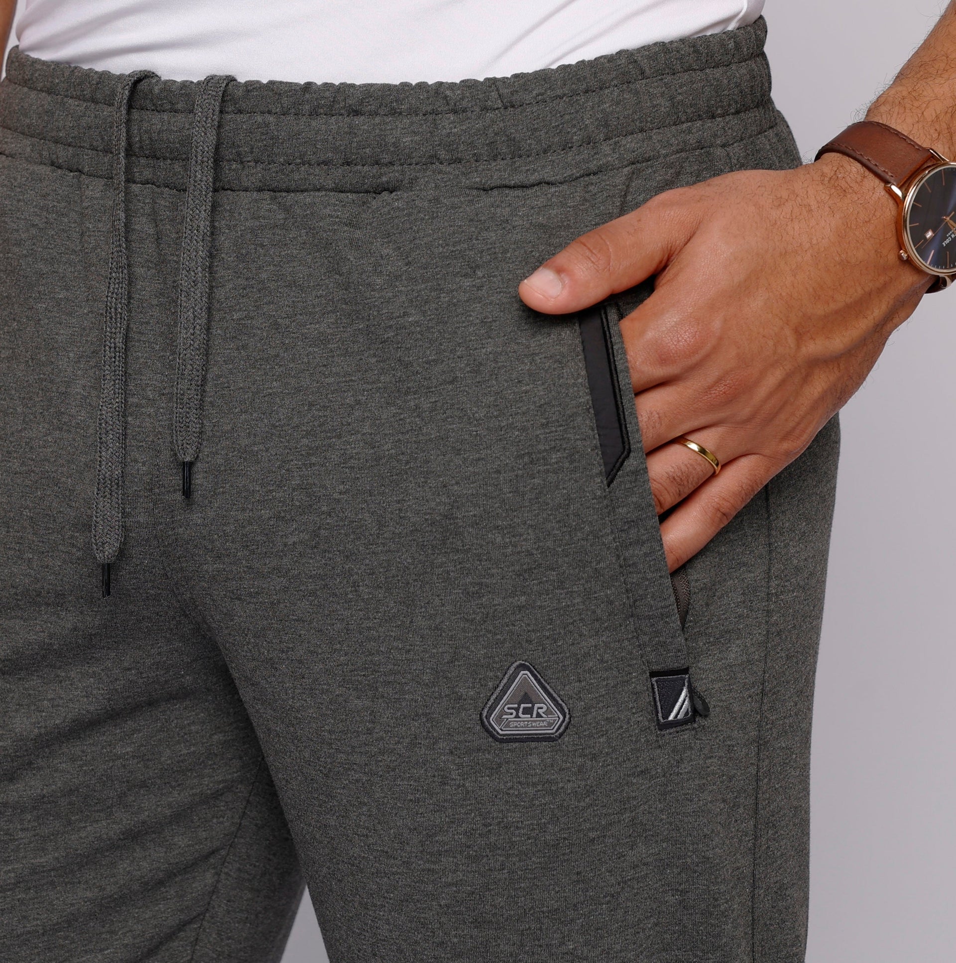 Men's Tall Fit Athletic Sweatpants in Navy Blue - Image 38