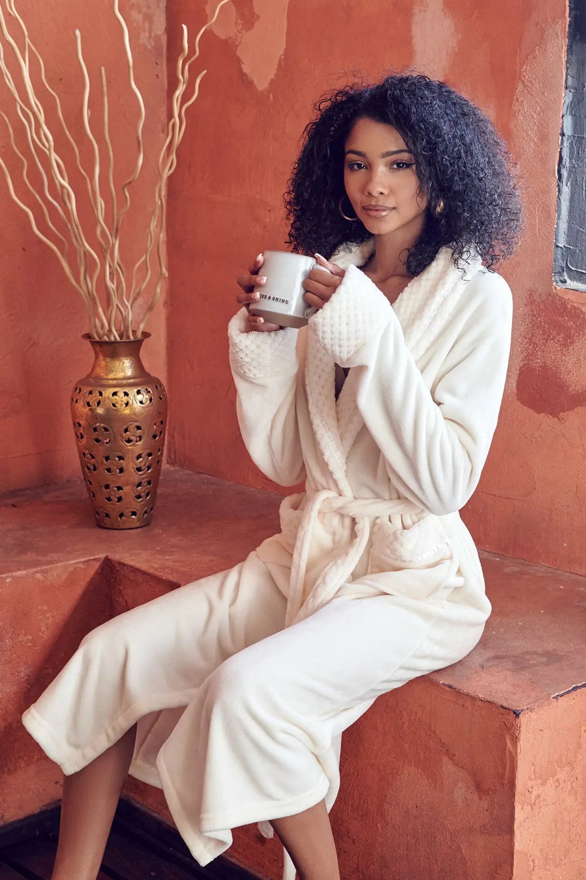 Women's Ultra Soft Plush Bathrobe - Cozy Loungewear Spa Robe - Image 28