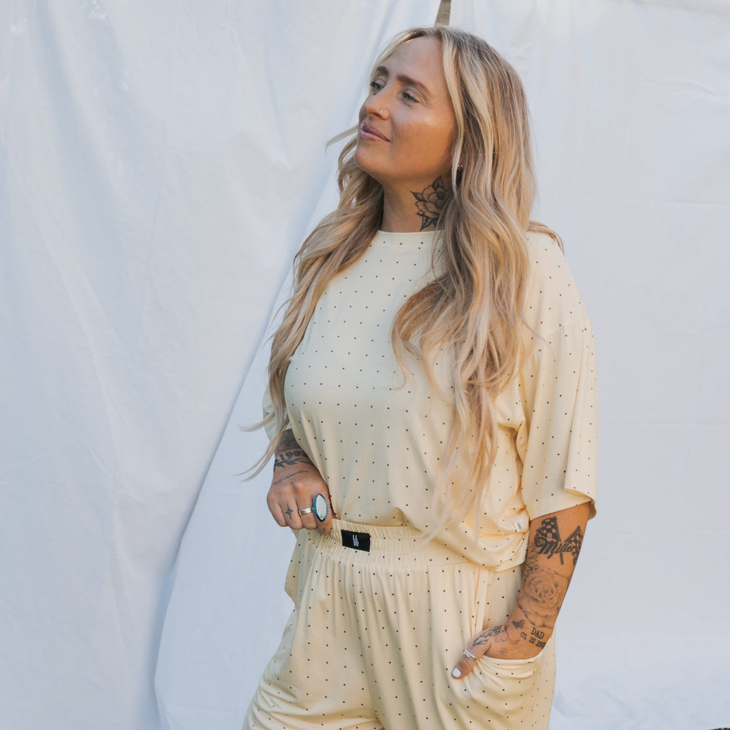 Women's Boxy Tee Lounge Set | Veda