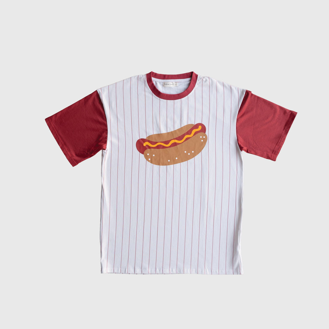 Unisex Retro Sport Hot Dog Graphic Tee in Cotton Blend