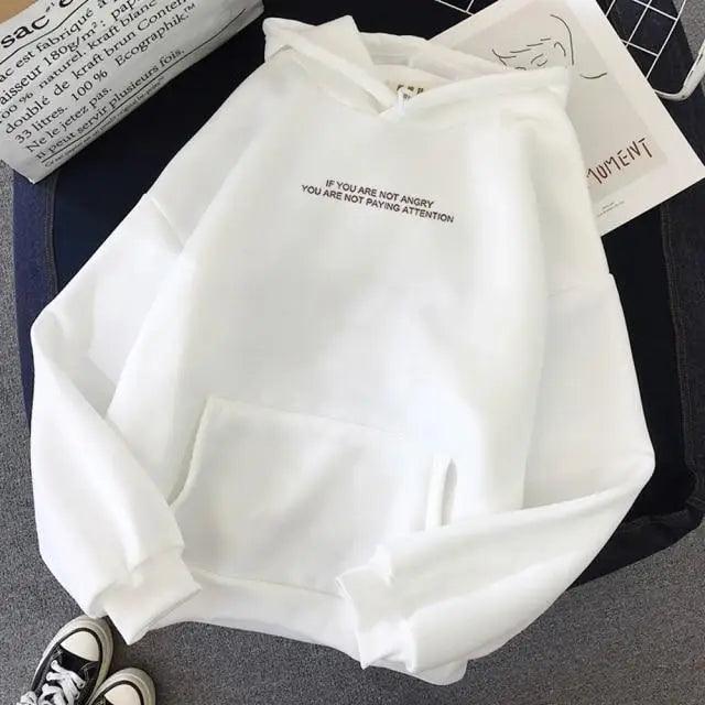 Girls Oversized Slogan Graphic Hoodie Streetwear Sweatshirt