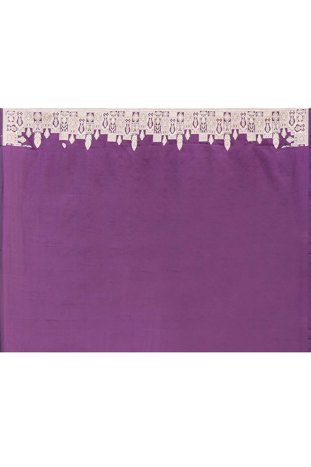 Plum Purple Katan Pure Handloom Banarasi Silk Saree