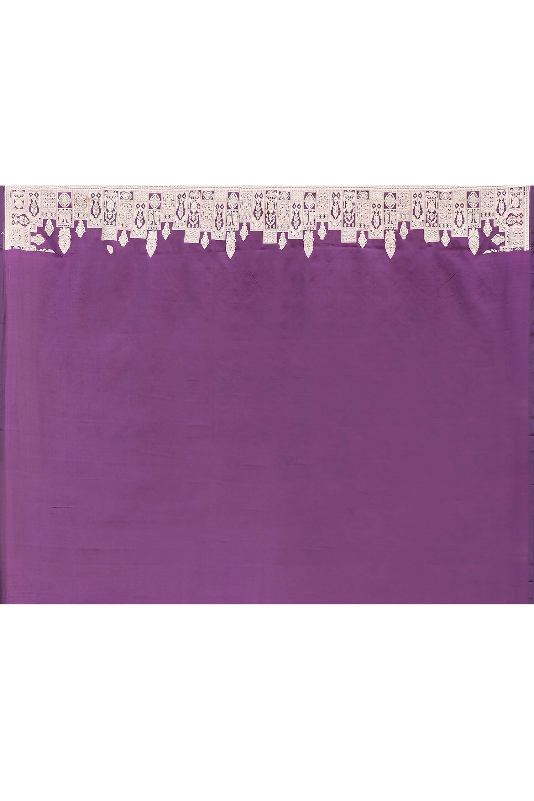 Plum Purple Katan Pure Handloom Banarasi Silk Saree