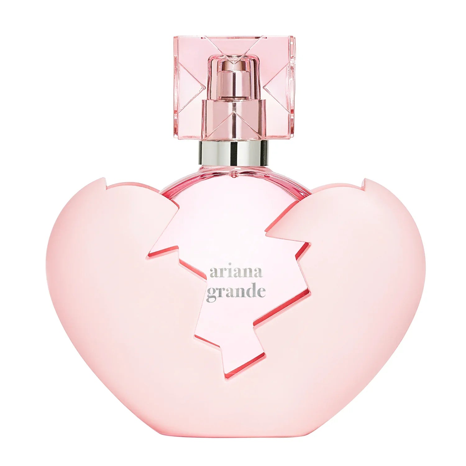 Ariana Grande Thank U Next Eau de Parfum in a pink glass bottle