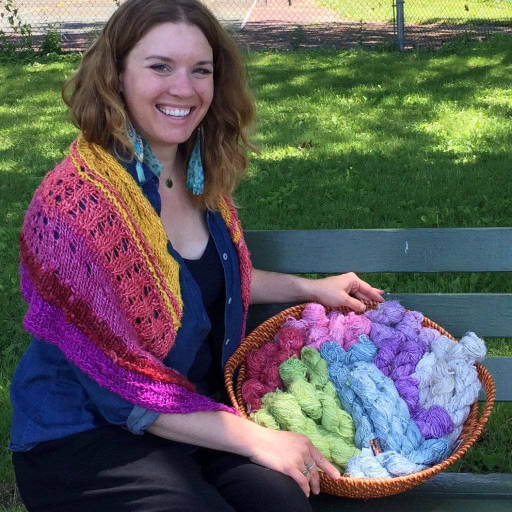 That Sunset was Bananas! Ombre Knit Shawl DIY Craft Kit