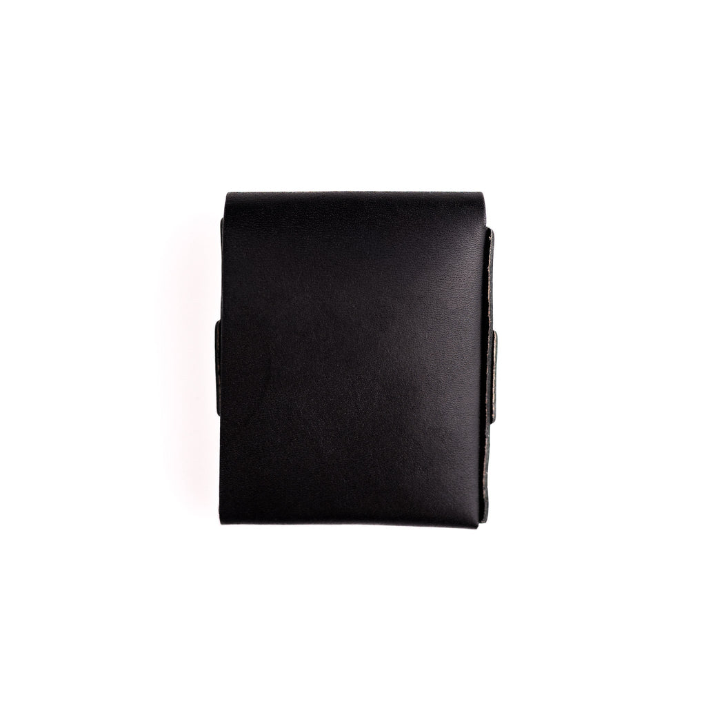 The Big Finn 2 Slim Leather Wallet with Side-Access Pocket - Black