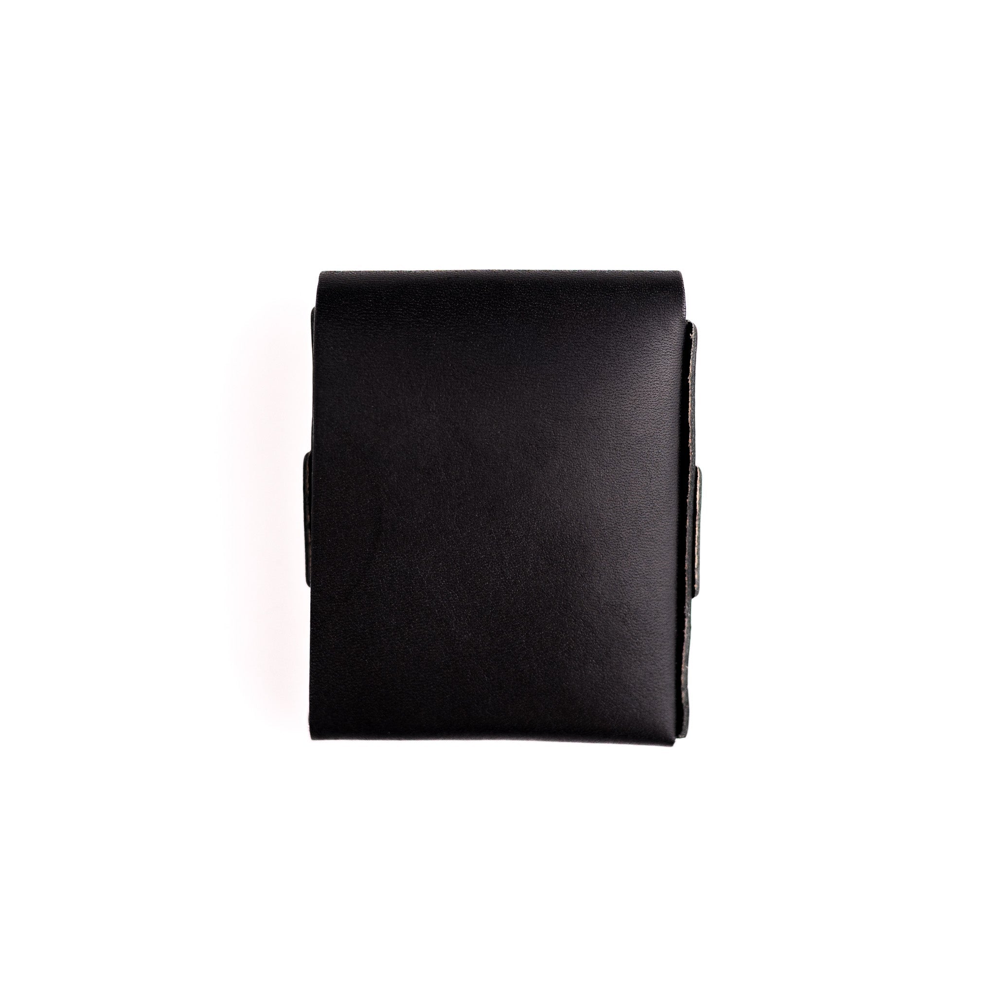 The Big Finn 2 Slim Leather Wallet with Side-Access Pocket - Black