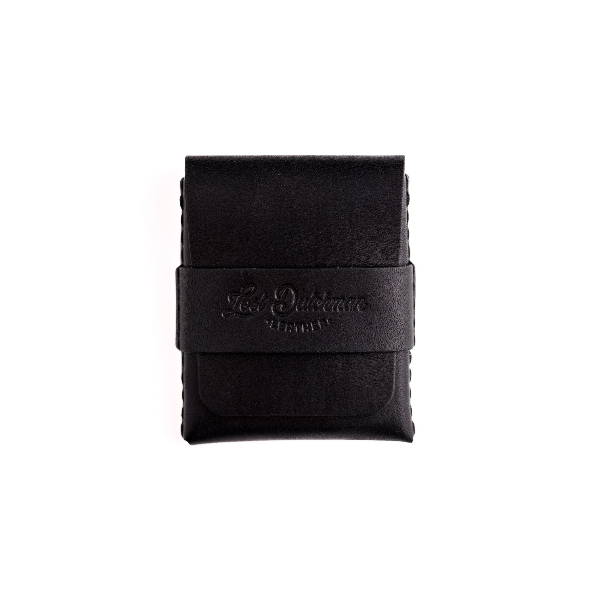 The Big Finn 2 Slim Leather Wallet with Side-Access Pocket - Black
