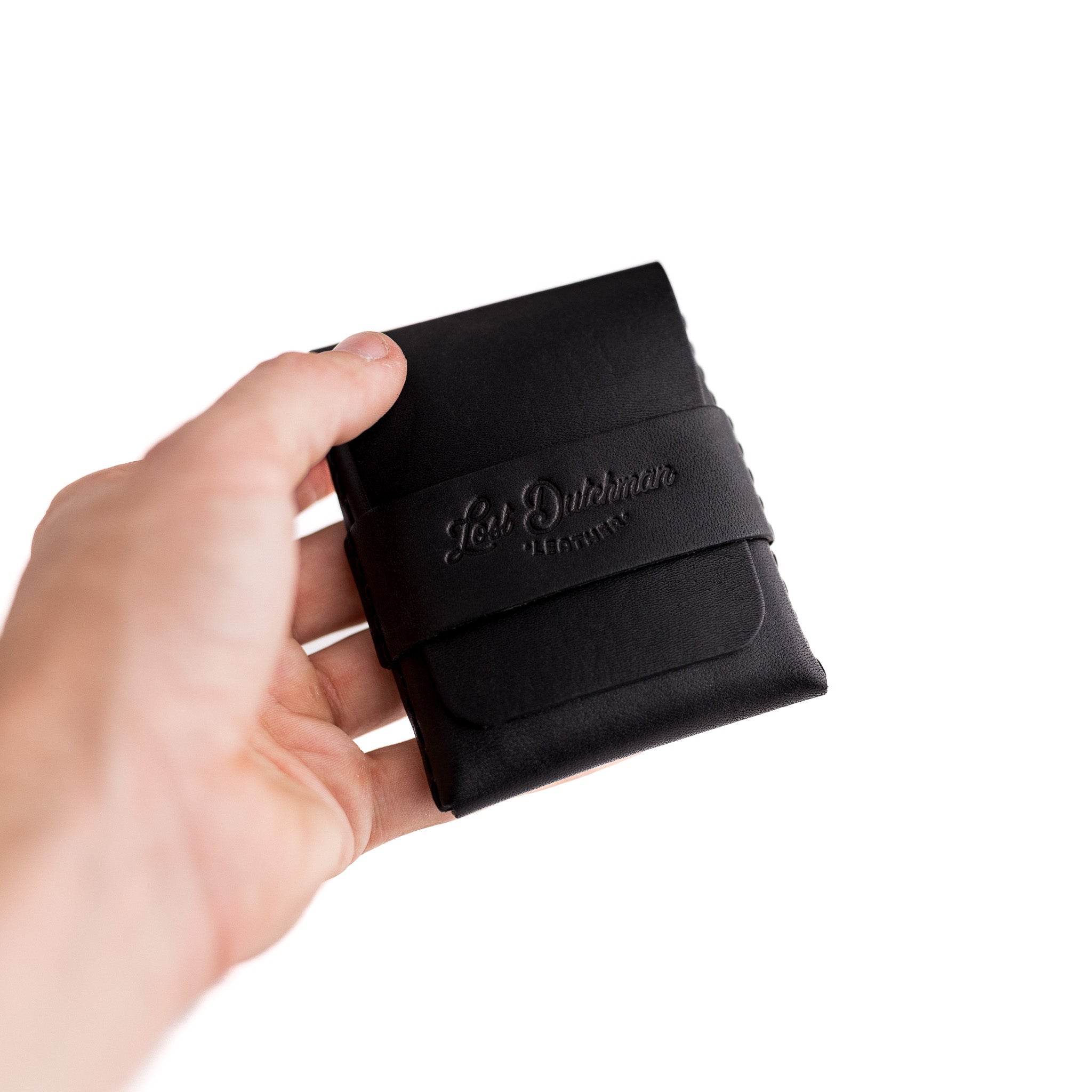The Big Finn 2 Slim Leather Wallet with Side-Access Pocket - Black