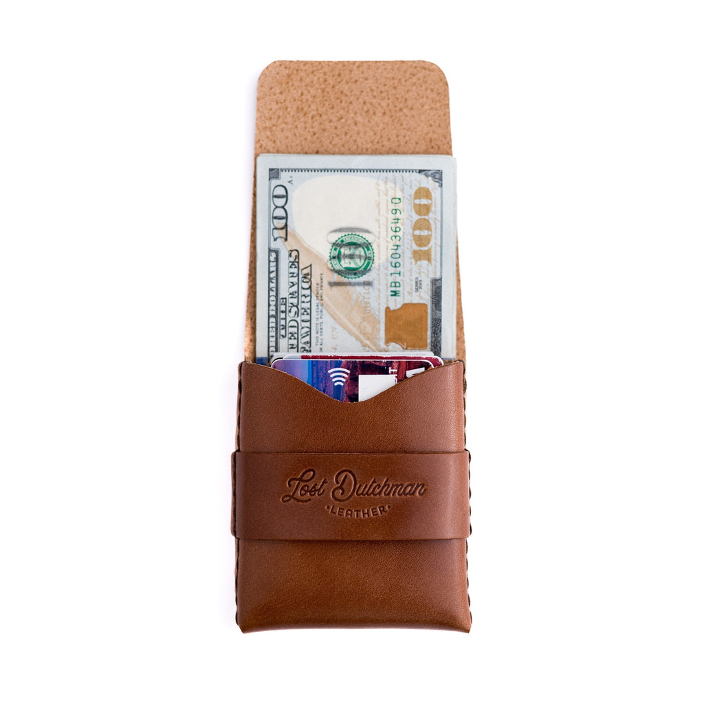 The Big Finn 2 Slim Leather Wallet with Side-Access Pocket - Brown