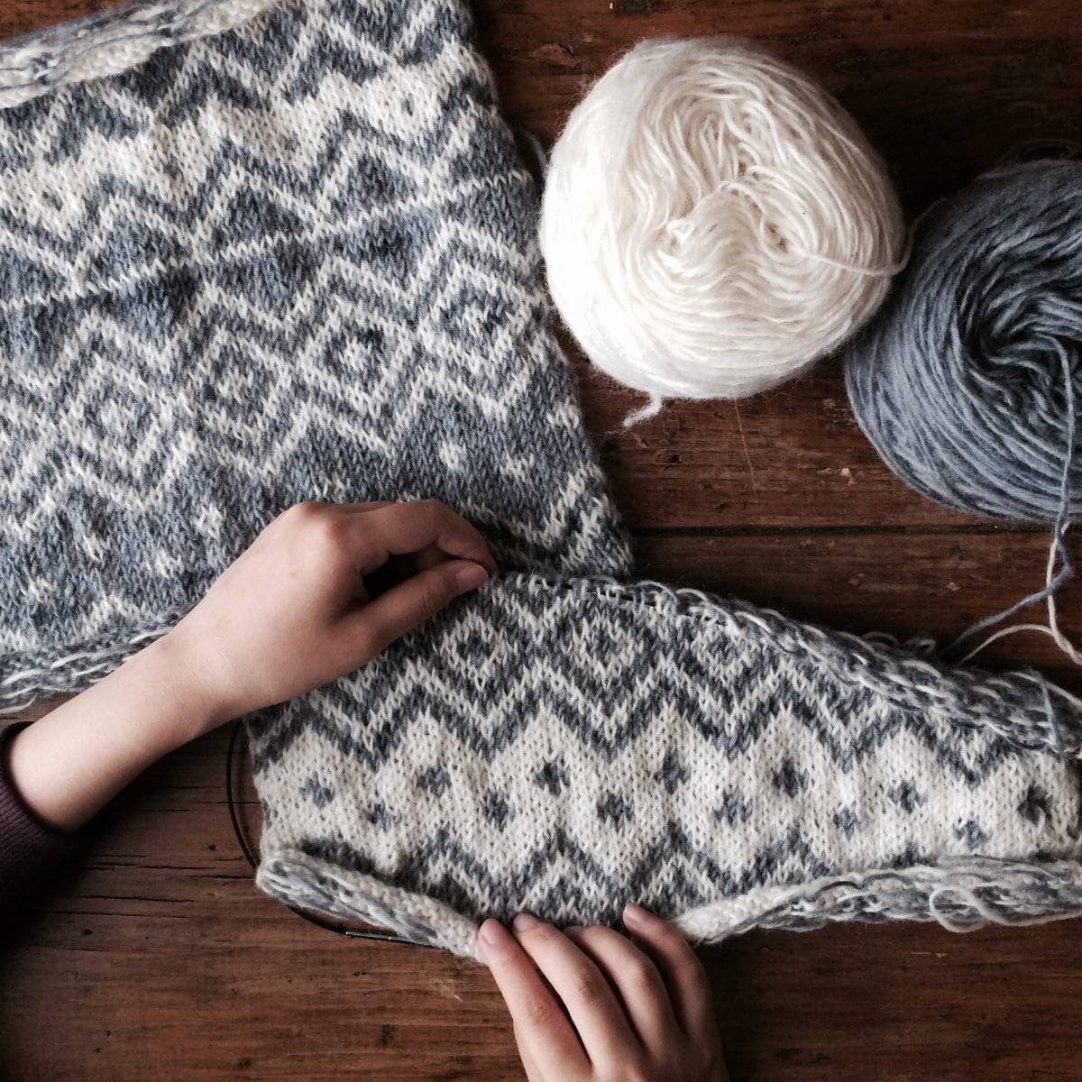 The Bjerge Knit Pillow Pattern - Scandi-Boho Geometric Decor