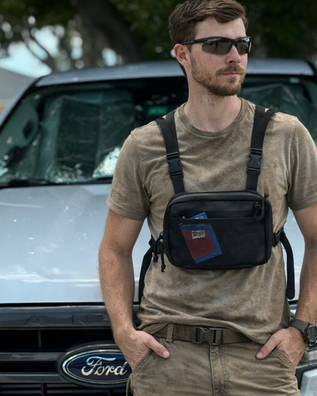 Black-Out Chest Rig: Lightweight EDC Gear for Running and Hiking