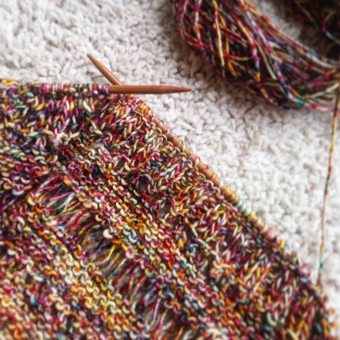 The Carnival Shawl Beginner-Friendly Knitting Pattern