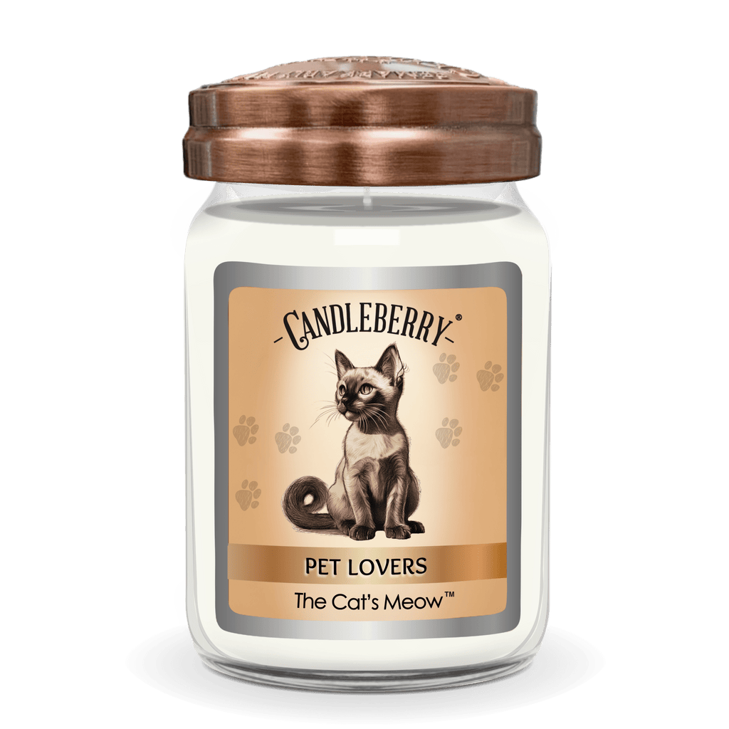 The Cat's Meow™ Large Jar Candle | Soy Blend Glass