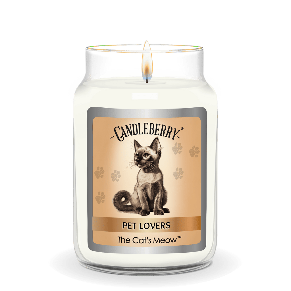 The Cat's Meow™ Large Jar Candle | Soy Blend Glass