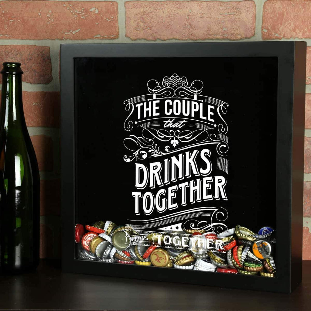 The Couple That Drinks Together Stays Together Shadow Box