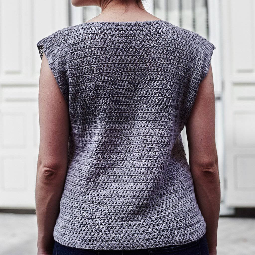 Linen Crochet Top Pattern – Sport Weight Summer Clothing Design