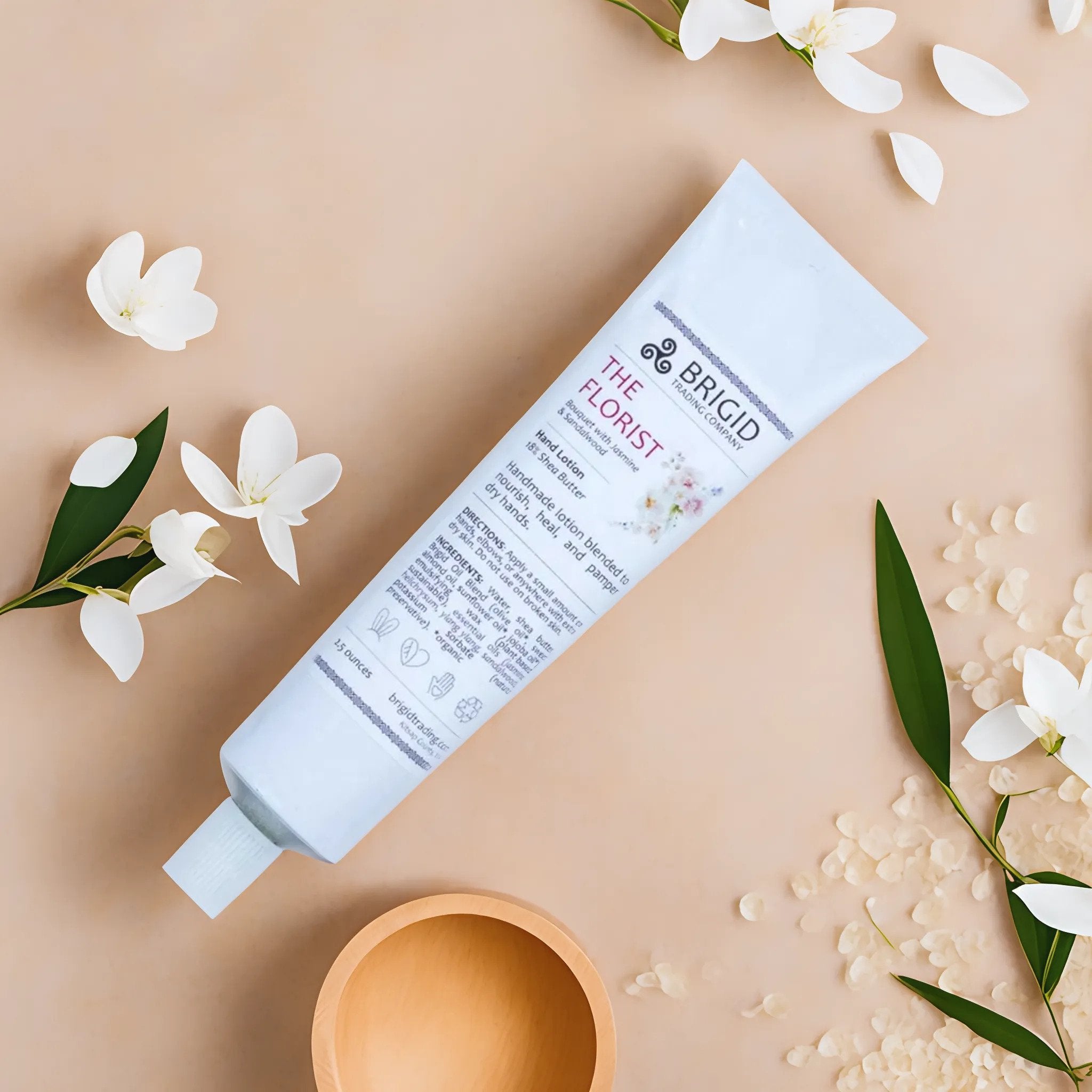 The Florist Natural Hand Lotion - Jasmine, Ylang Ylang, Helichrysum, and Sandalwood