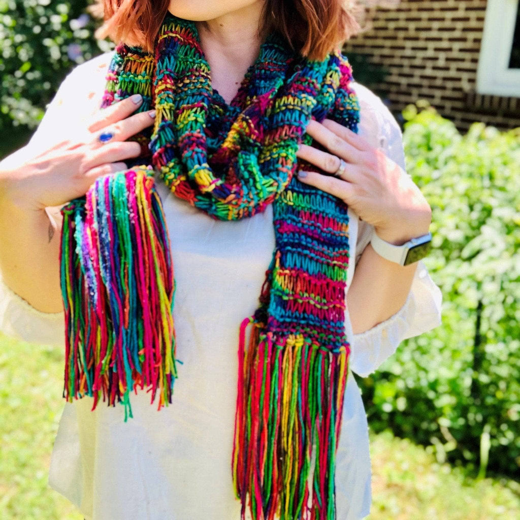 The Iris Scarf Knitting Kit - Color and Texture Knit Cowl