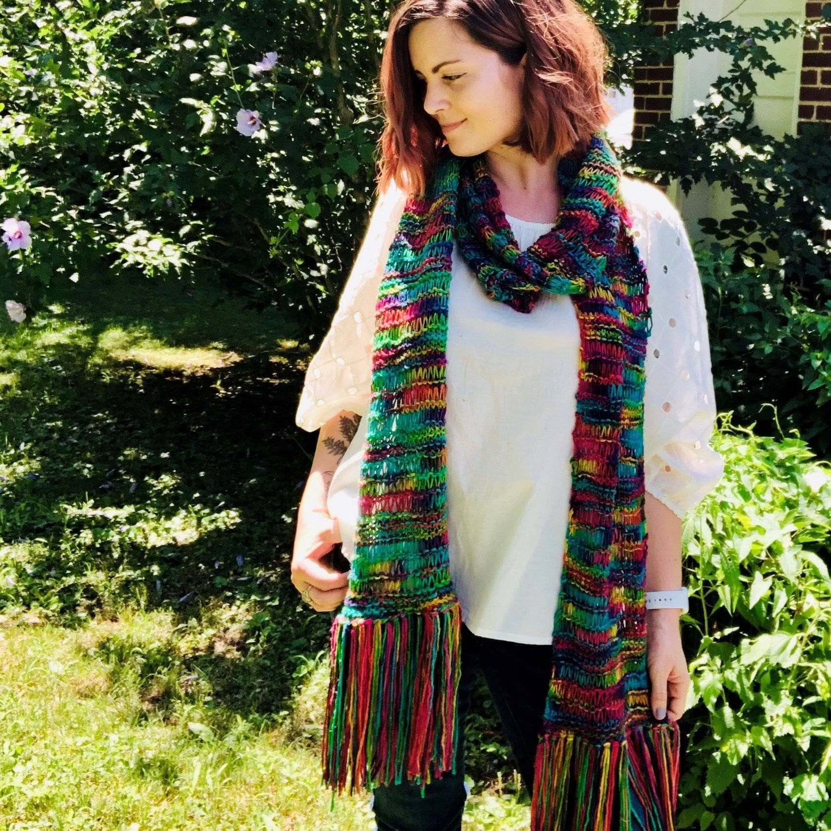 The Iris Scarf Knitting Kit - Color and Texture Knit Cowl
