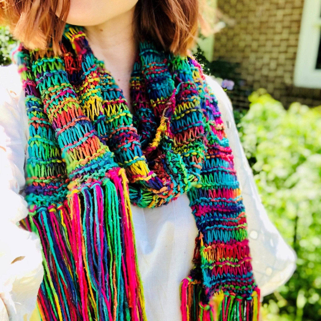 The Iris Scarf Knitting Pattern: Bohemian Stash-Buster Cowl