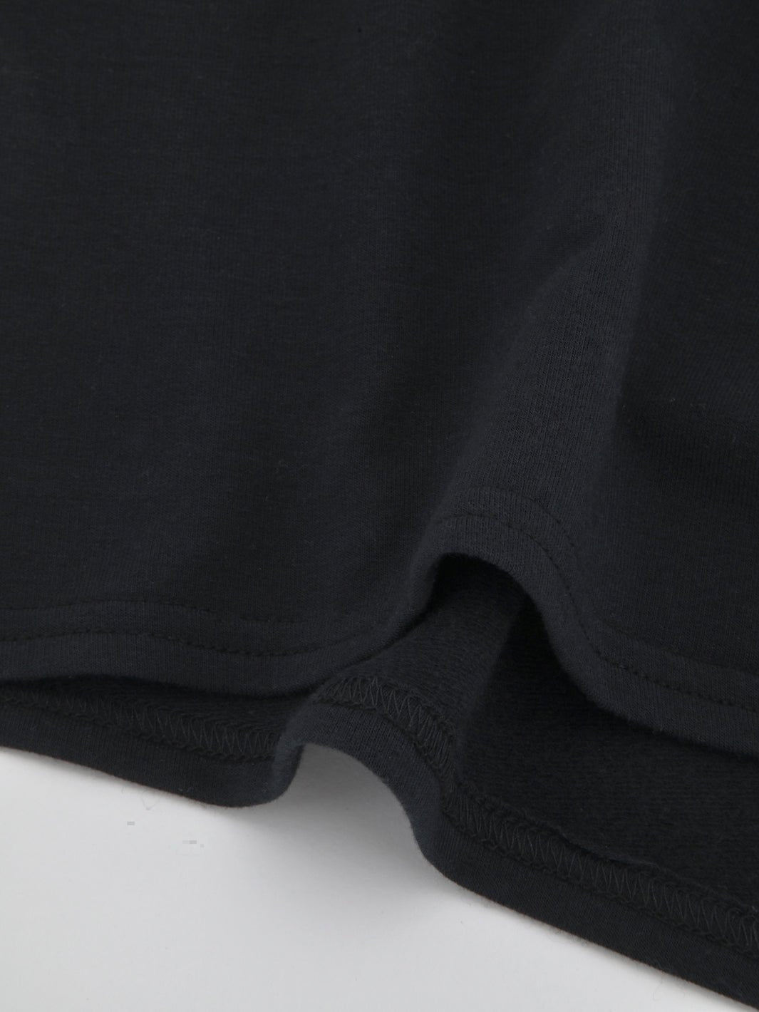 Women's Black Fleece Lounge Sweatshorts with Drawstring Waist - Image 9