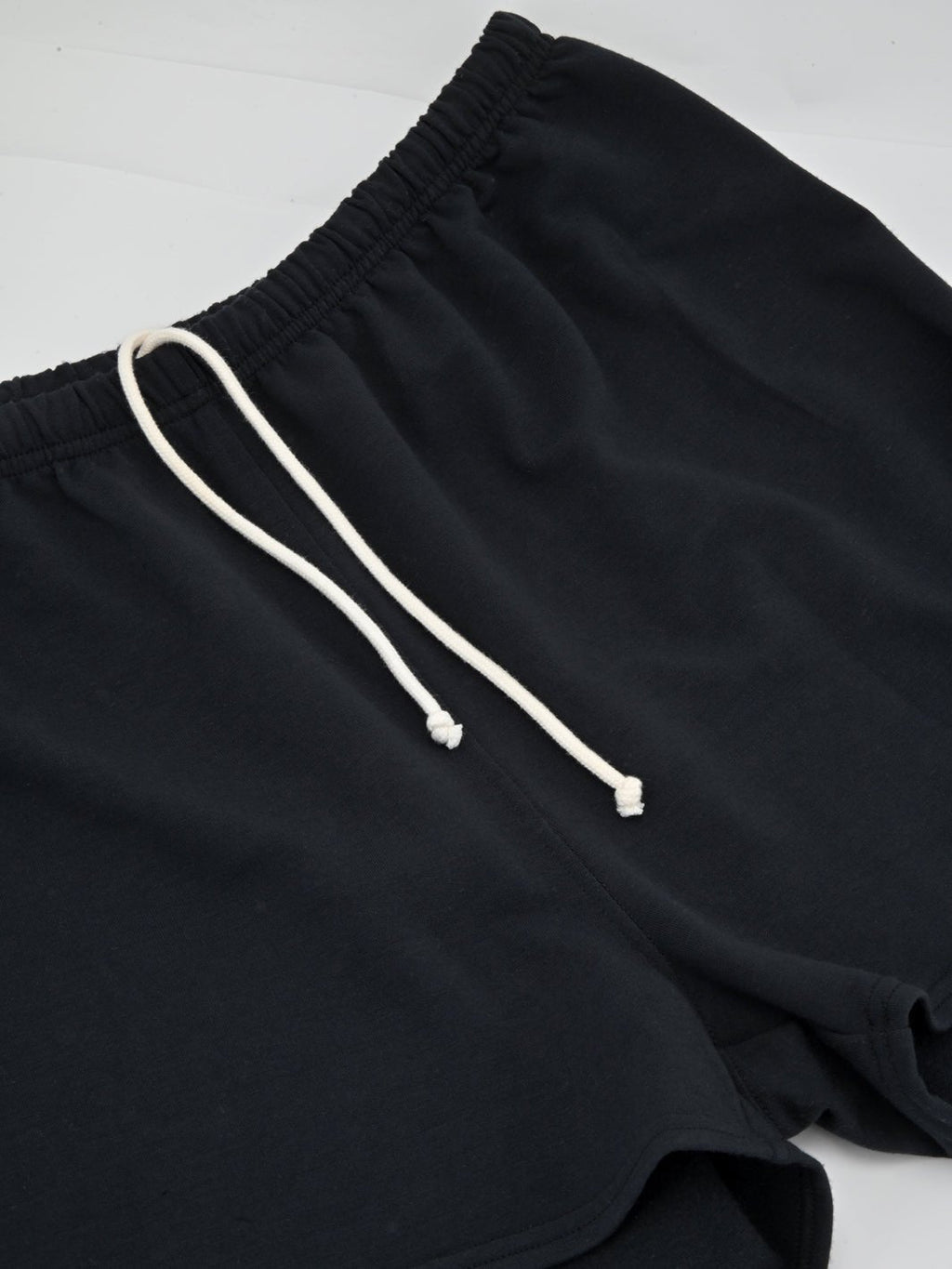 Women's Black Fleece Lounge Sweatshorts with Drawstring Waist - Image 5