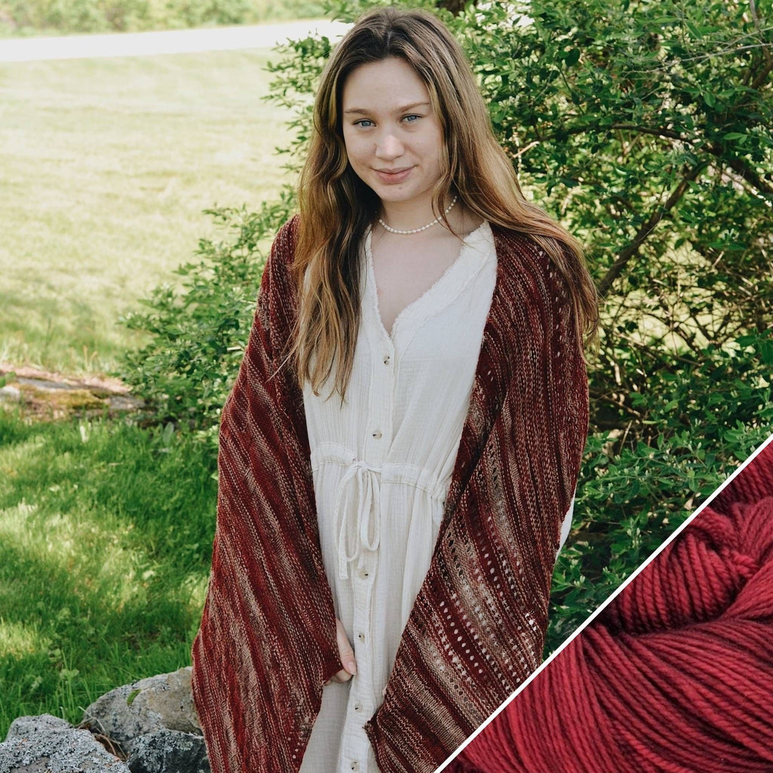 Madeleine Shawl Knit-A-Long Project Kit - Multi-Section Design