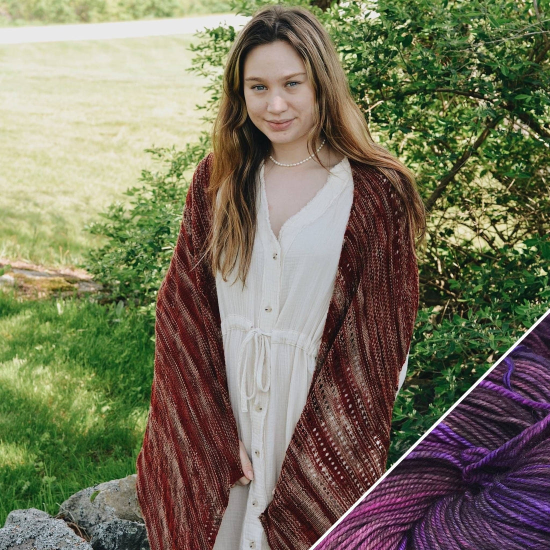 Madeleine Shawl Knit-A-Long Project Kit - Multi-Section Design