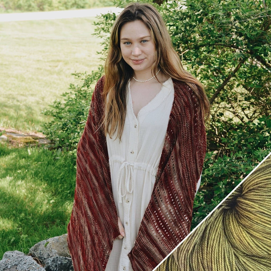 Madeleine Shawl Knit-A-Long Project Kit - Multi-Section Design