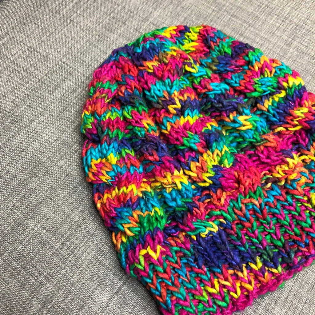 The Magnolia Winter Knit Beanie – Cozy Cable Knit DIY Craft Kit