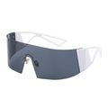 Polarized Rectangle Rimless Sports Cycling Sunglasses