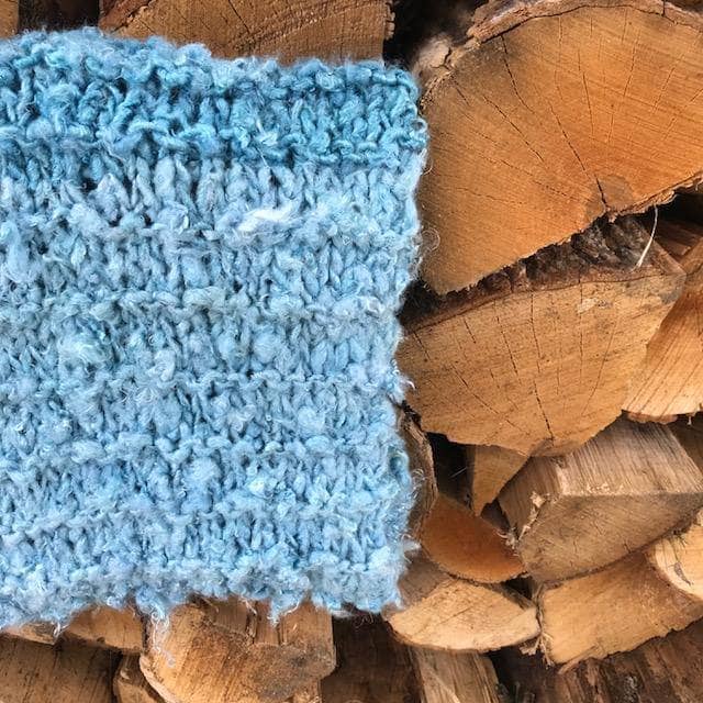 The Ocean Waves Cowl Knit Kit - Beginner Friendly Banana Fiber Yarn