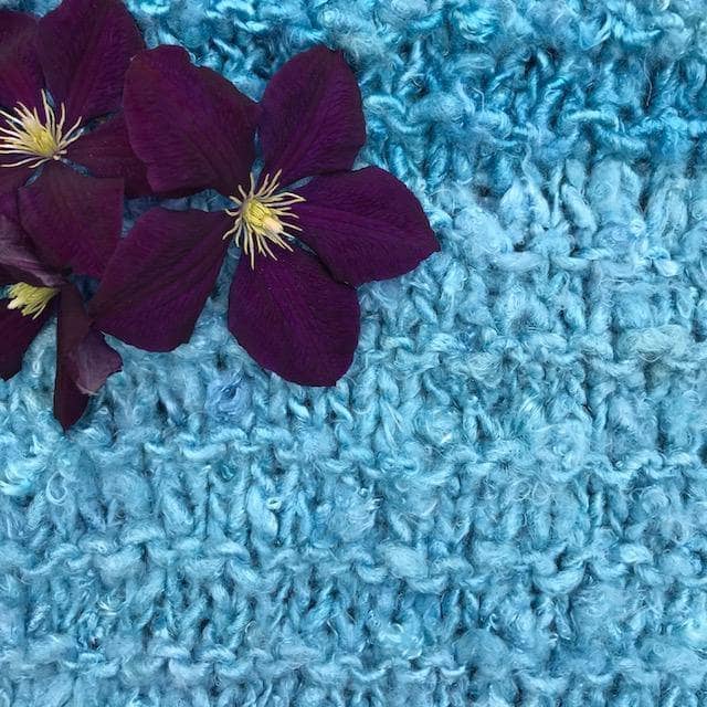 Ocean Waves Cowl Knit Pattern for Beginners in Blue and Aqua