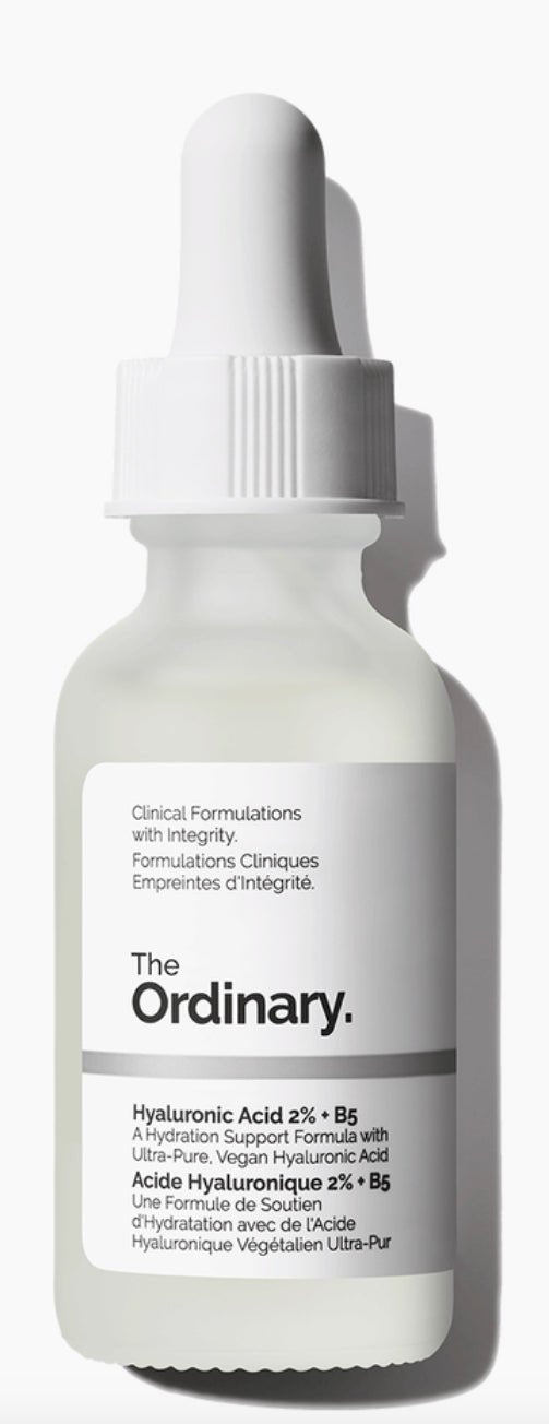 30ml bottle of The Ordinary Hyaluronic Acid 2% + B5 hydrating serum.