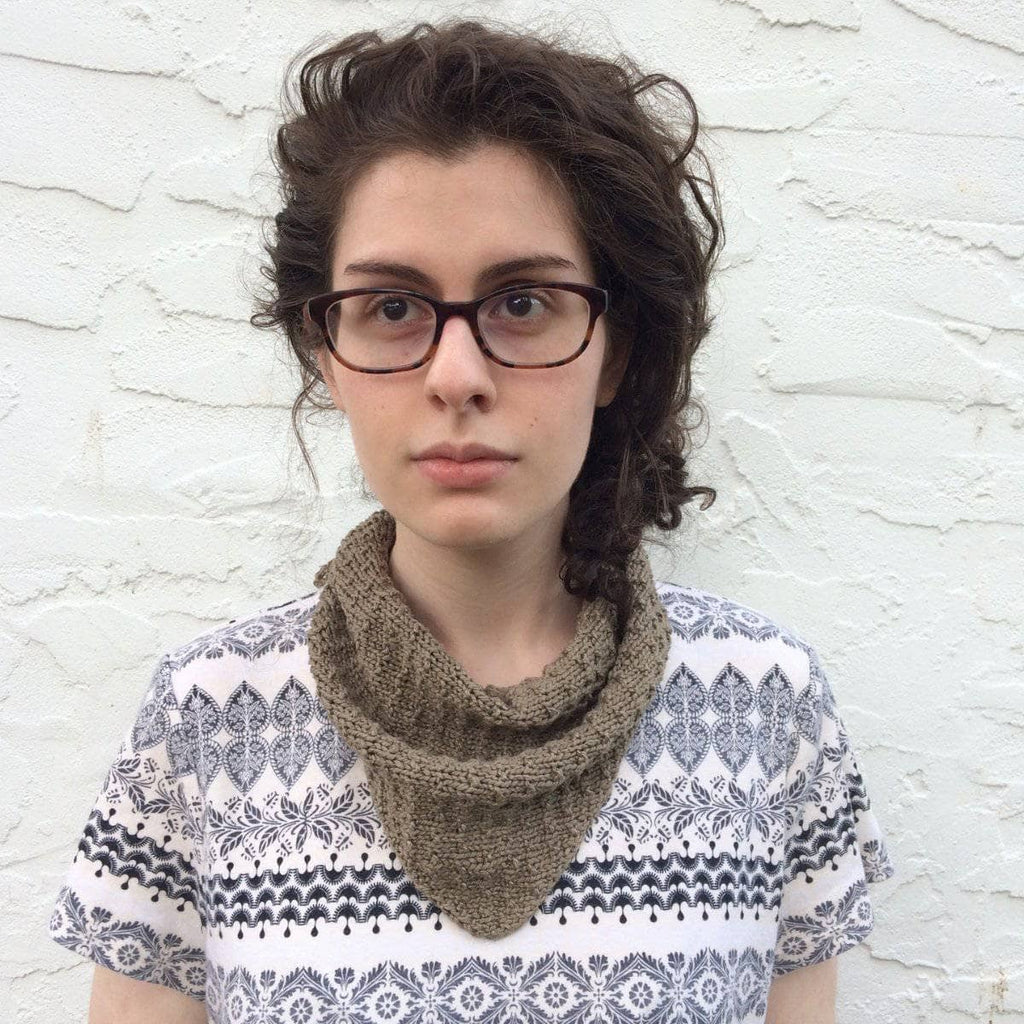 Poppyseed Scarf Knit & Crochet Kit - Natural Silk Yarn DIY Set