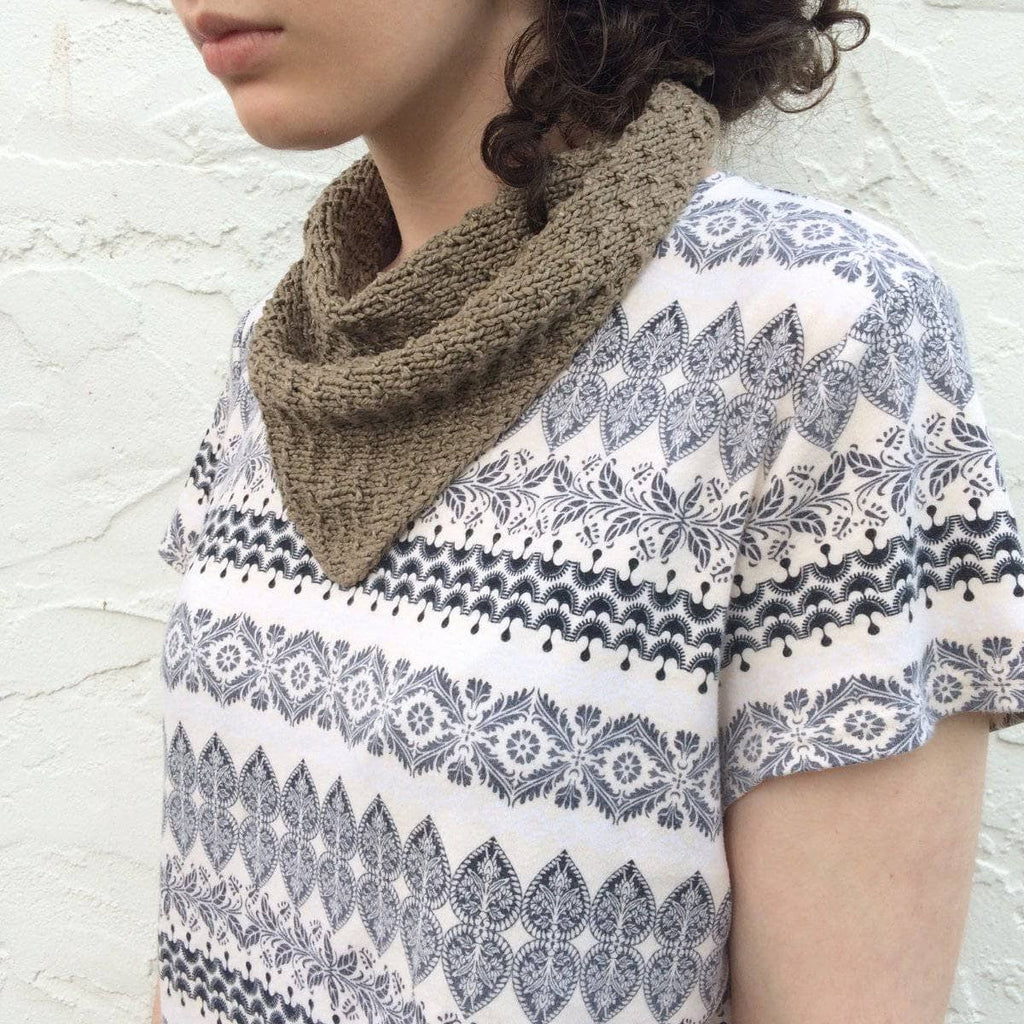 Poppyseed Scarf Knit & Crochet Kit - Natural Silk Yarn DIY Set