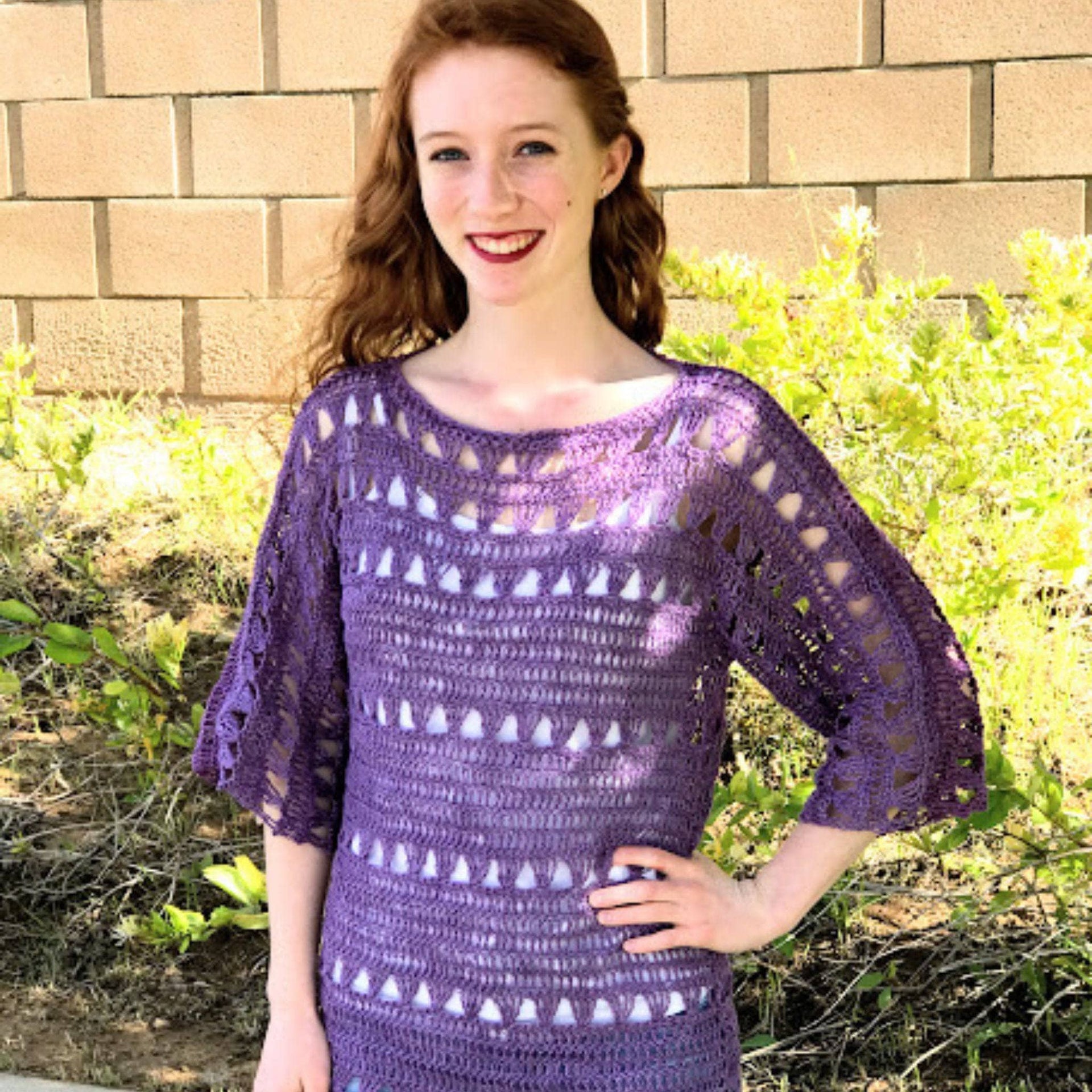 The Shelby Top Crochet Kit: Bohemian Relaxed Fit Three-Quarter Sleeve
