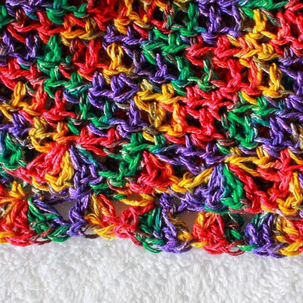 Multi-colored Bohemian Crochet Top Pattern - Y2K Style Knit