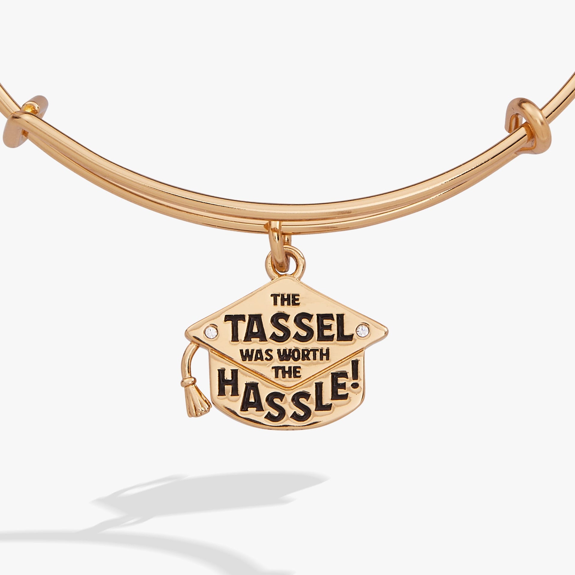 The Tassel Was Worth The Hassle Graduation Charm Bangle Bracelet