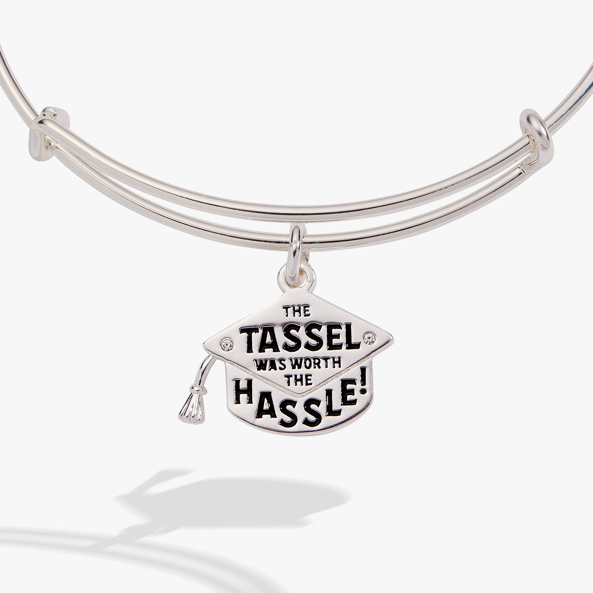 The Tassel Was Worth The Hassle Graduation Charm Bangle Bracelet