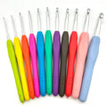 Ergonomic Crochet Hook Set with Comfort Grips - 11 Piece Kit